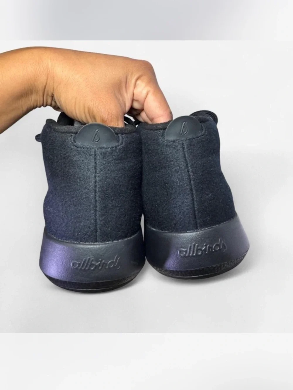 allbirds Men's Black High-Top Wool Sneakers